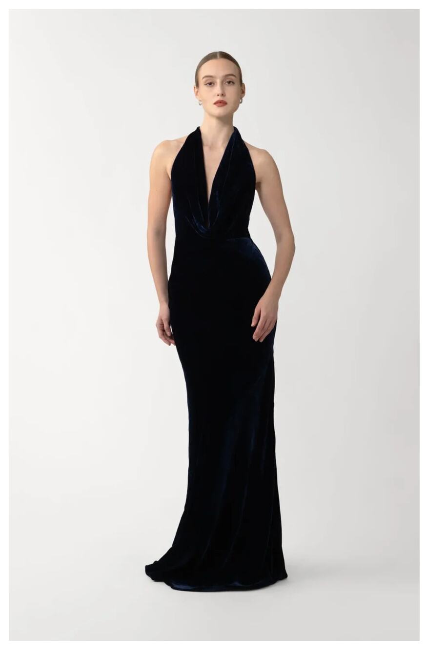NEW SAU LEE Pearl Velvet Gown Size US/2